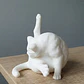 Figura Decorativa- Felino Bañándose - Miniatura 3
