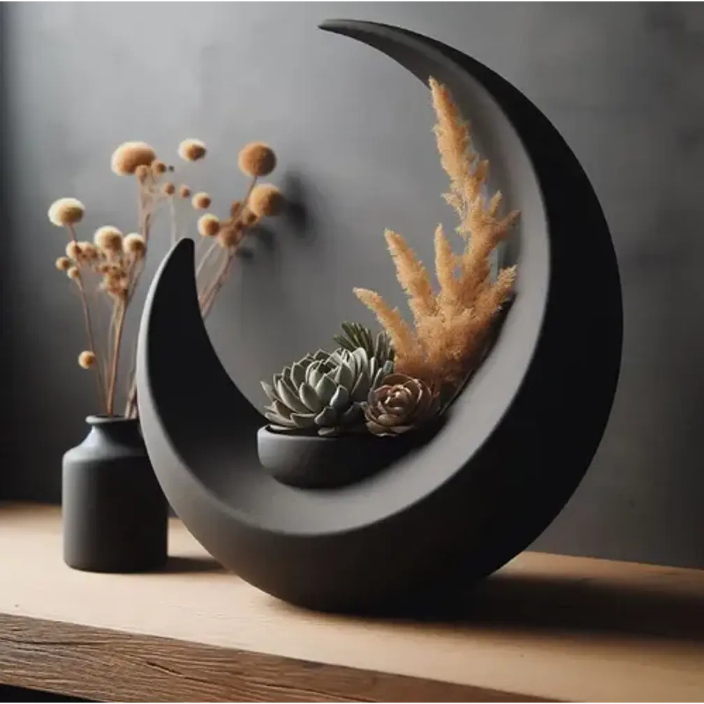 Figura Decorativa En Forma De Luna 2