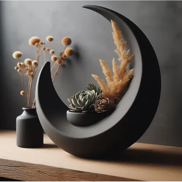 Figura Decorativa En Forma De Luna