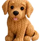 Figura Decorativa Prints Patro- Golden Retriever De Punto - Miniatura 1