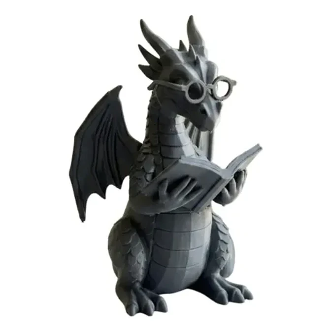 Escultura Decorativa- Dragón Lector 1