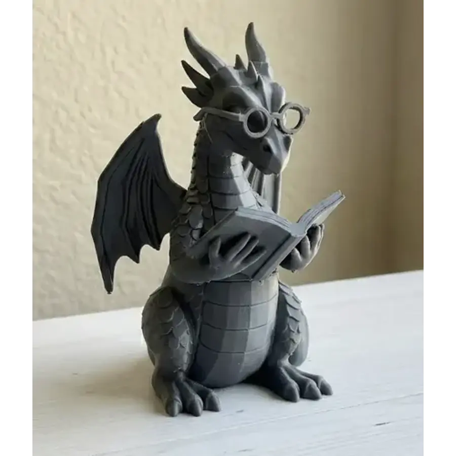 Escultura Decorativa- Dragón Lector