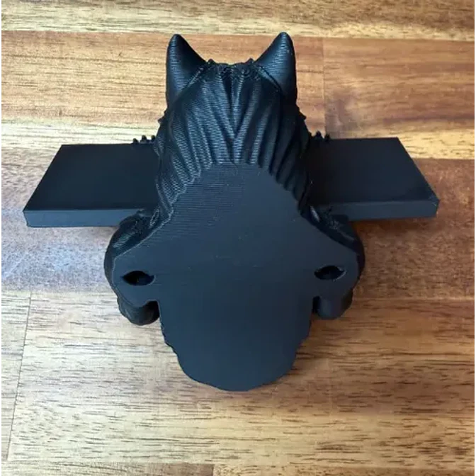 Figura Decorativa De Lobo Negro 4