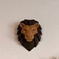 Escultura Decorativa De Pared Prints Patro- Cabeza De León - Miniatura 2