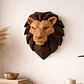 Escultura Decorativa De Pared Prints Patro- Cabeza De León - Miniatura 3