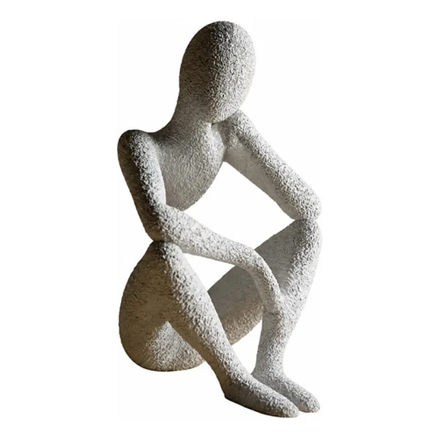 Figura Decorativa Elegante Printspatro Hombre Pensando
