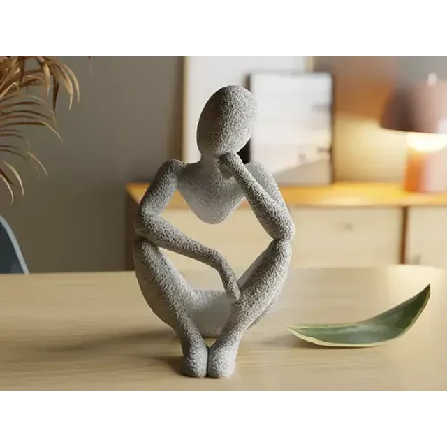 Figura Decorativa Elegante Printspatro Hombre Pensando