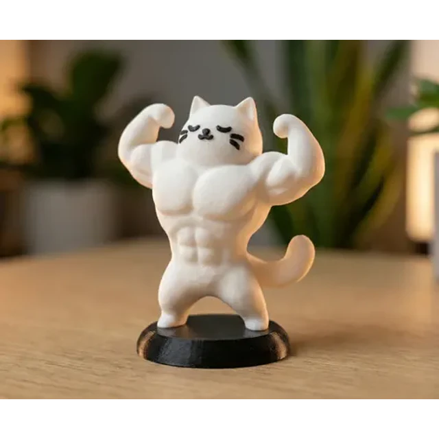 Figura Decorativa- Gato Culturista