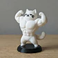 Figura Decorativa- Gato Culturista - Miniatura 2