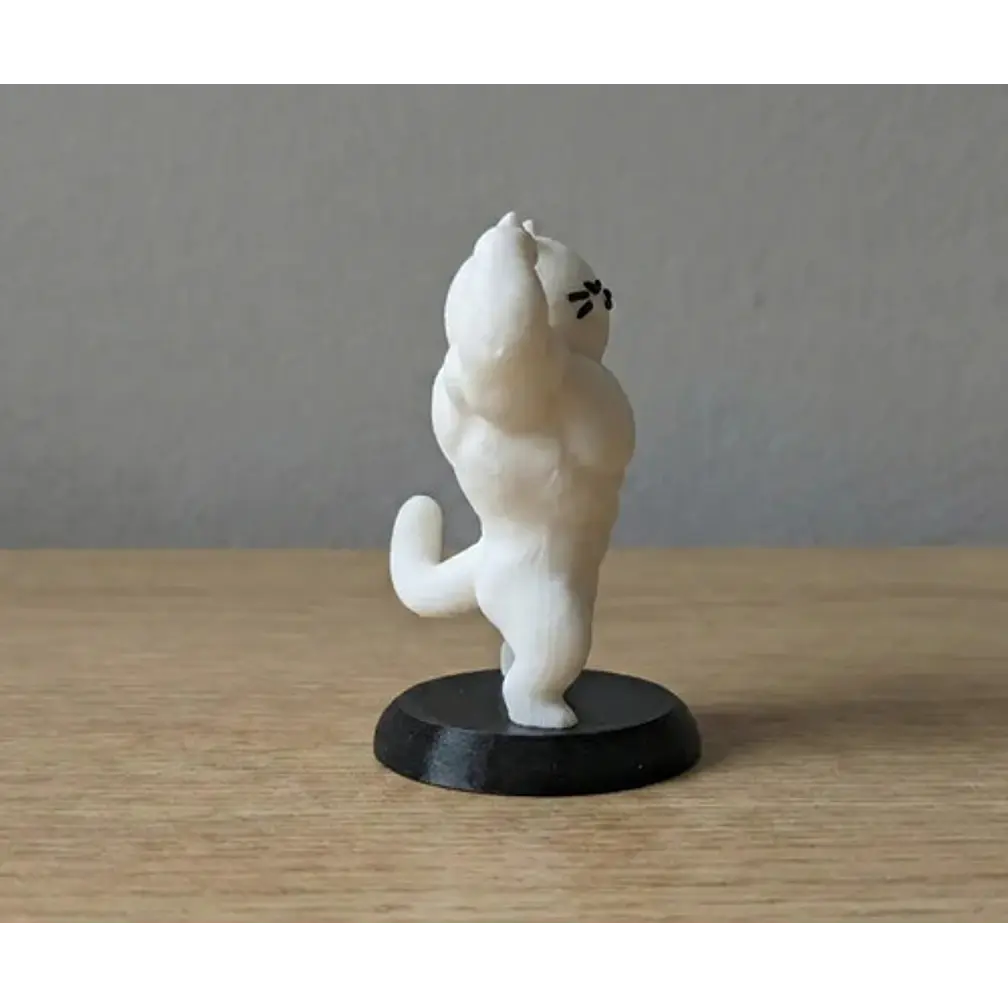 Figura Decorativa- Gato Culturista 3