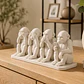 Escultura Decorativa- 4 Sentidos De Monos - Miniatura 4