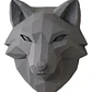 Escultura Decorativa De Pared Prints Patro- Cabeza De Lobo - Miniatura 1
