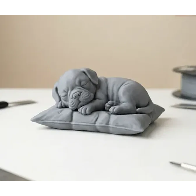 Escultura Decorativa- Cachorro Durmiente 3
