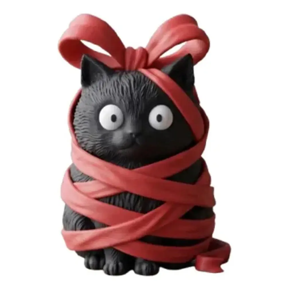 Figura Decorativa- Gato Travieso Atado 1