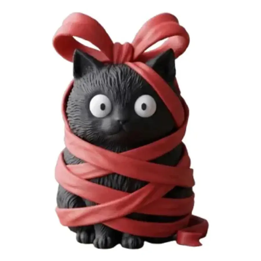 Figura Decorativa- Gato Travieso Atado