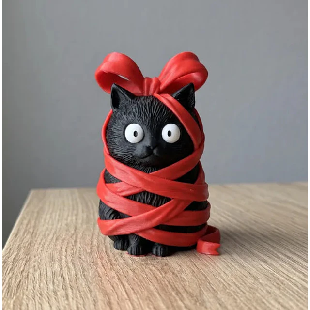 Figura Decorativa- Gato Travieso Atado