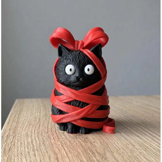 Figura Decorativa- Gato Travieso Atado 2