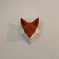 Escultura Decorativa De Pared Prints Patro- Cabeza De Zorro - Miniatura 2