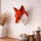 Escultura Decorativa De Pared Prints Patro- Cabeza De Zorro - Miniatura 4