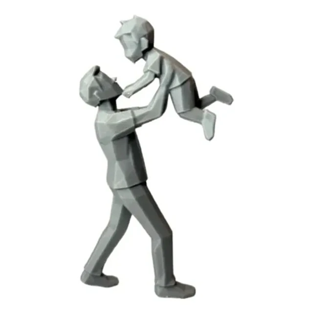 Escultura Decorativa Prints Patro- Papá E Hijo