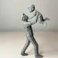 Escultura Decorativa Prints Patro- Papá E Hijo - Miniatura 4