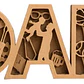 Escultura Decorativa Prints Patro- Día Del Padre - Miniatura 1