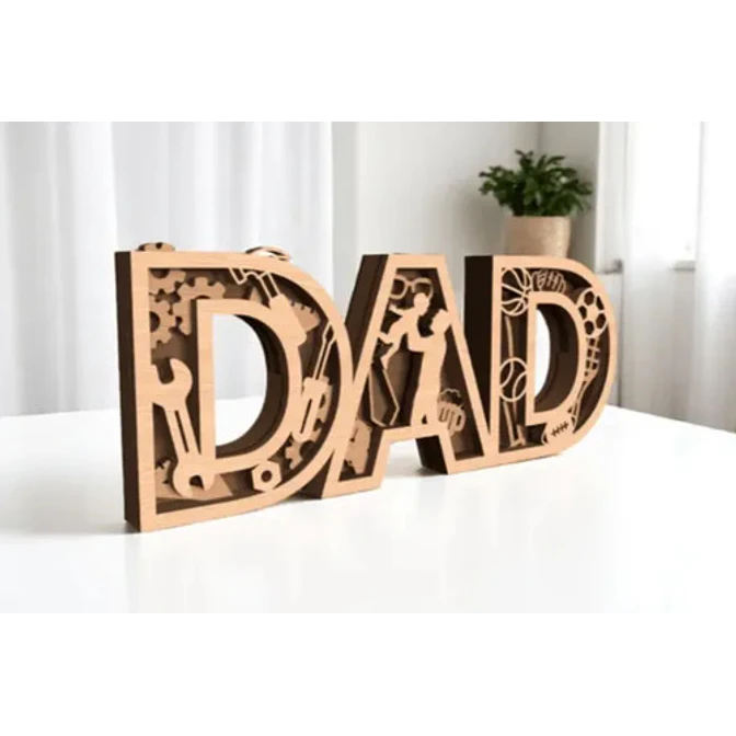 Escultura Decorativa Prints Patro- Día Del Padre 2