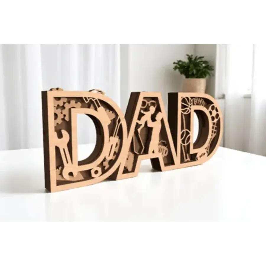 Escultura Decorativa Prints Patro- Día Del Padre