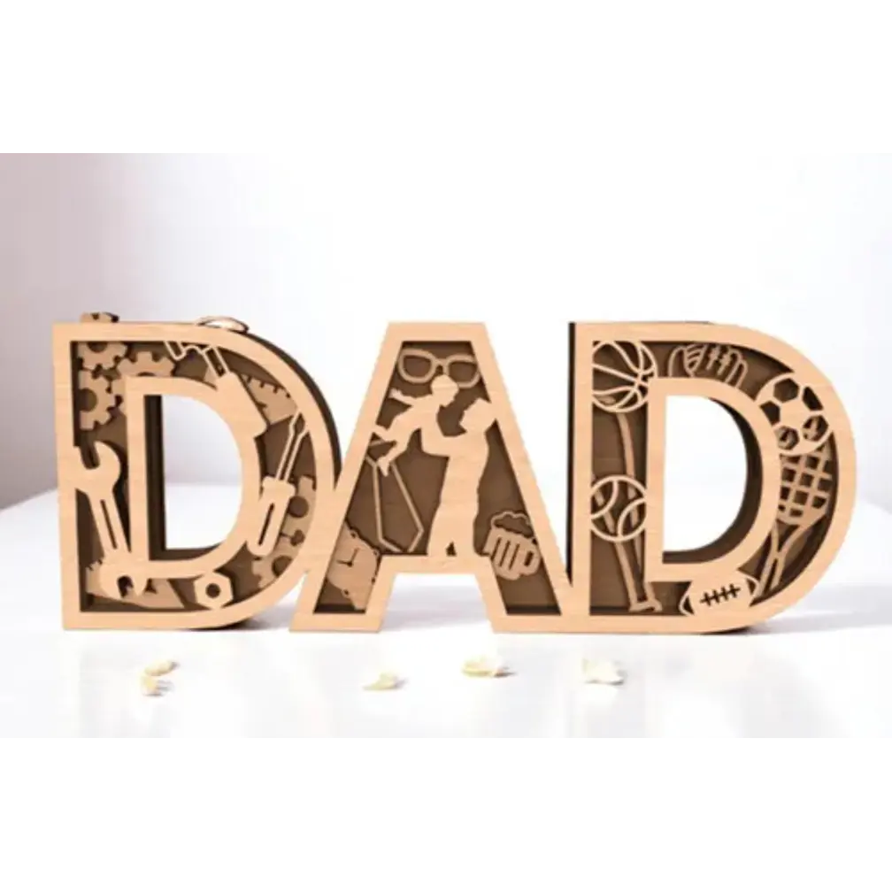 Escultura Decorativa Prints Patro- Día Del Padre 4