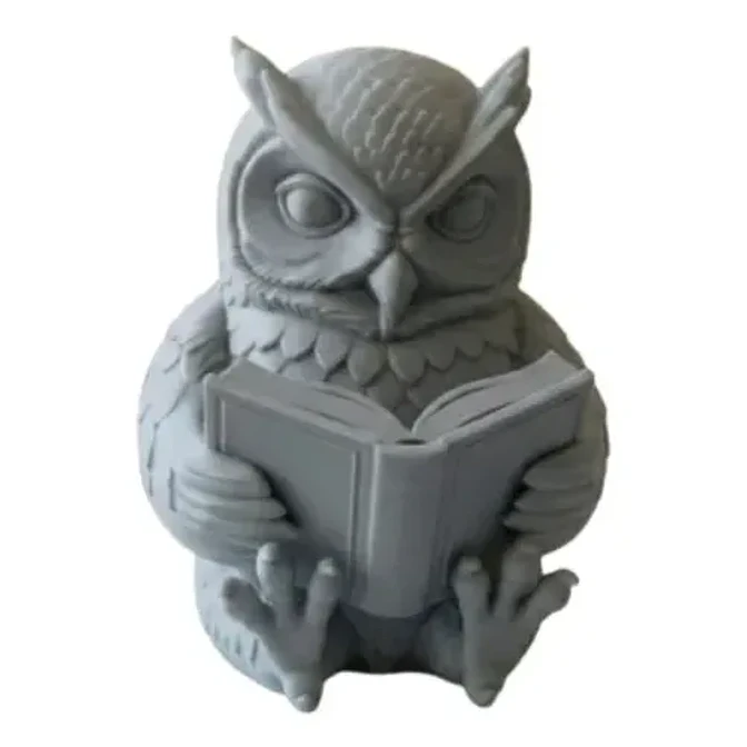 Figura Decorativa Prints Patro- Búho Lector 1