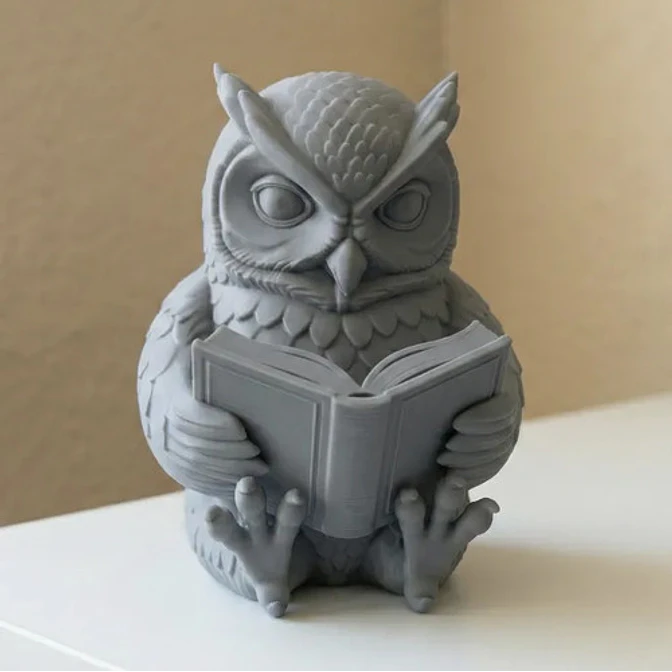 Figura Decorativa Prints Patro- Búho Lector 3