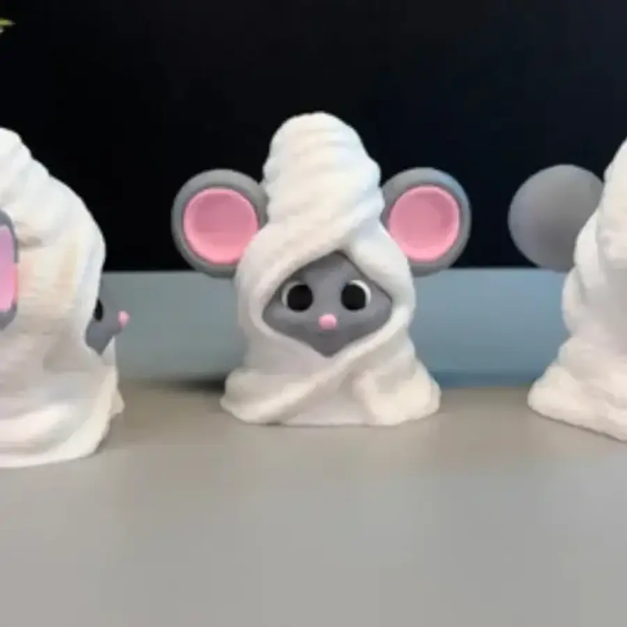 Figura Decorativa- Ratón Encantador Envuelto