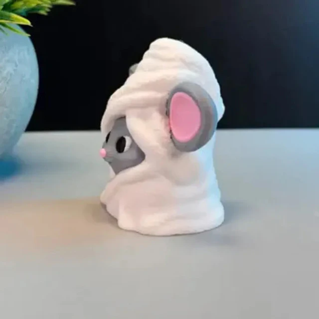Figura Decorativa- Ratón Encantador Envuelto