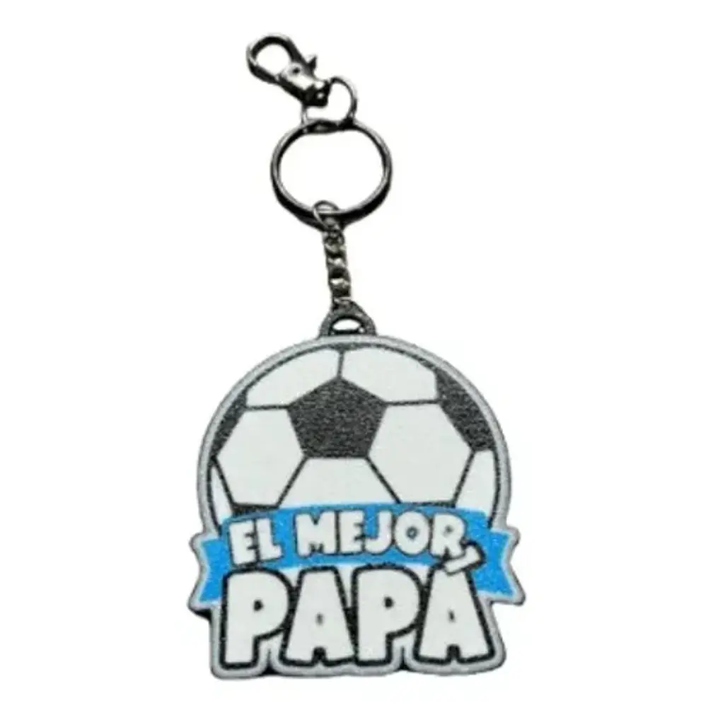 Llavero Prints Patro- Feliz Día Papá De Futbol 1
