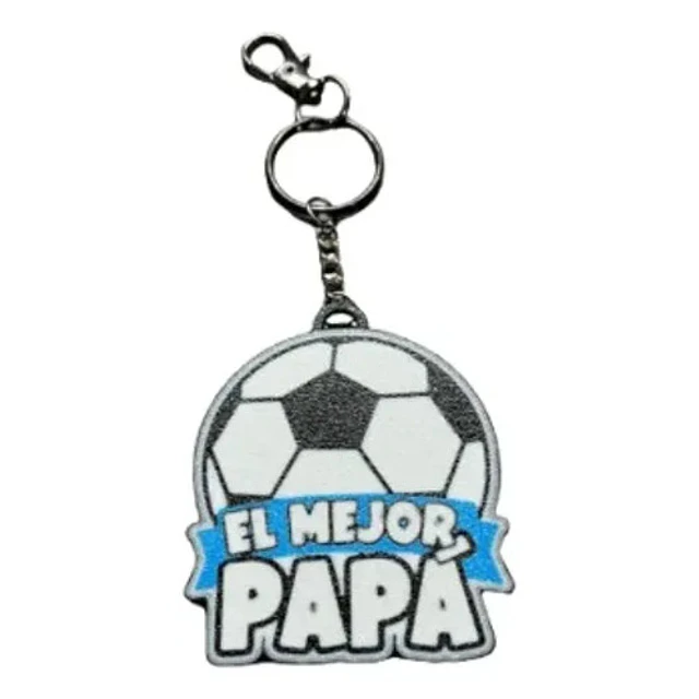 Llavero Prints Patro- Feliz Día Papá De Futbol