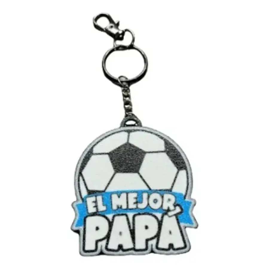 Llavero Prints Patro- Feliz Día Papá De Futbol