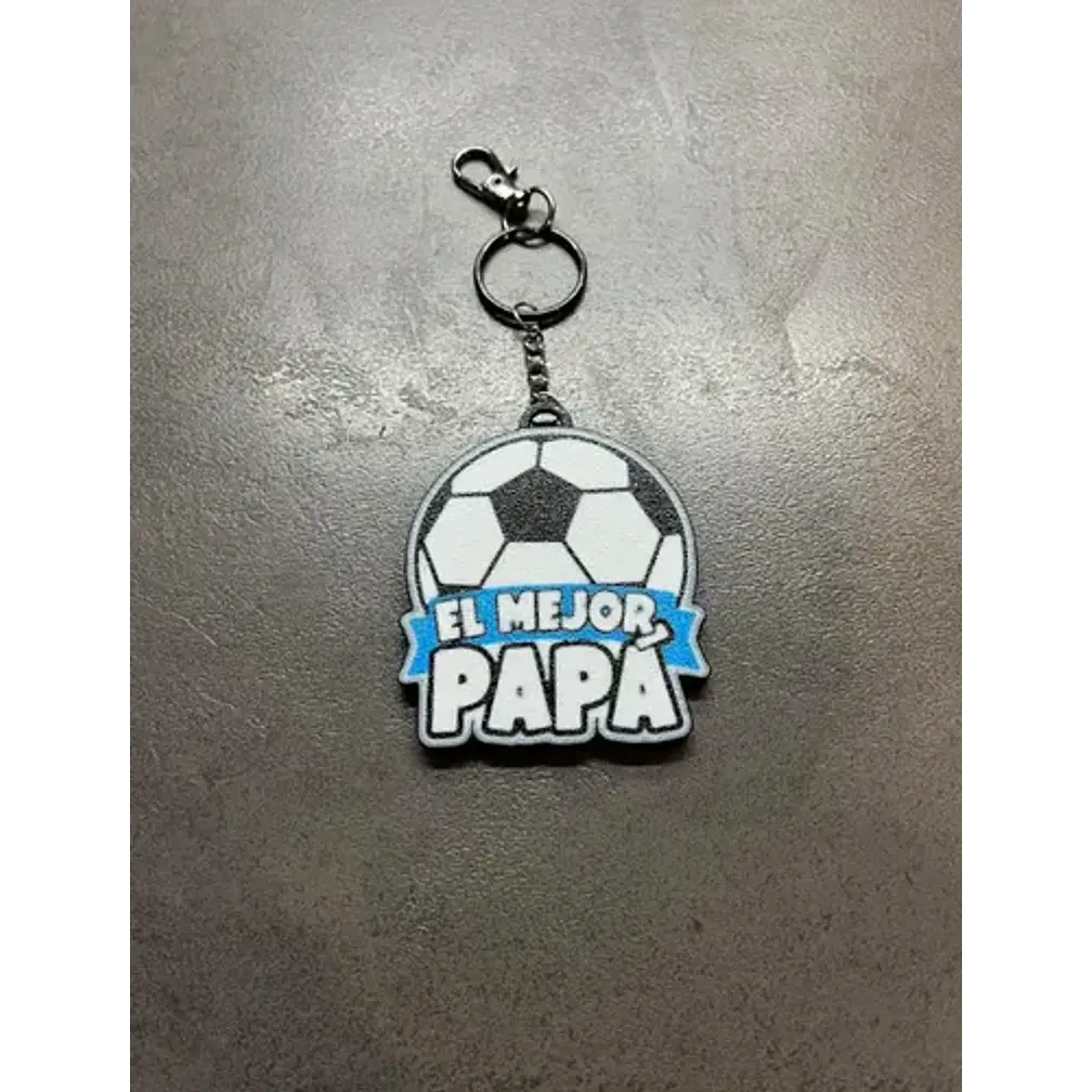 Llavero Prints Patro- Feliz Día Papá De Futbol 2