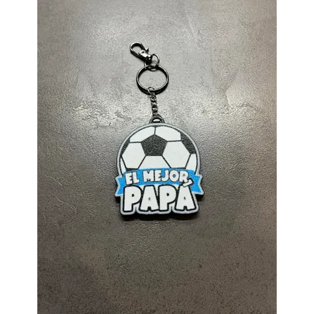 Llavero Prints Patro- Feliz Día Papá De Futbol
