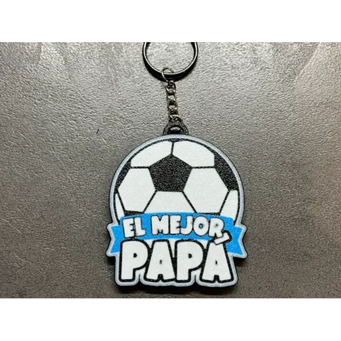 Llavero Prints Patro- Feliz Día Papá De Futbol 3
