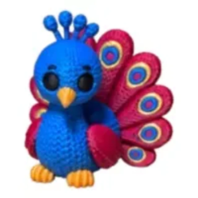 Figura Decorativa Prints Patro- Pavo Real De Punto