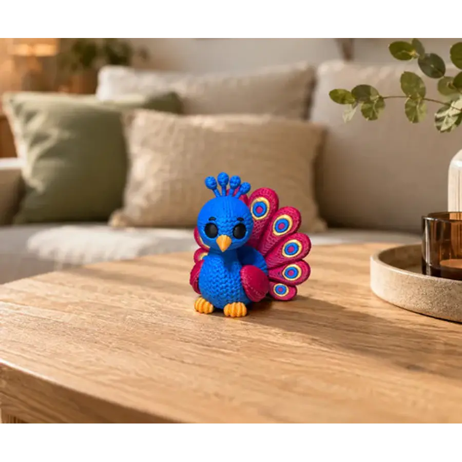Figura Decorativa Prints Patro- Pavo Real De Punto