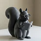 Escultura Decorativa- Animales Lectores - Miniatura 3