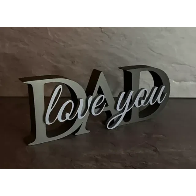 Escultura Decorativo Prints Patro- Te Quiero Papá