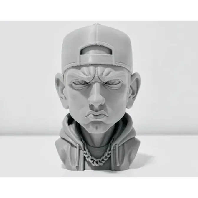 Escultura Decorativa Prints Patro- Busto De Eminem 2