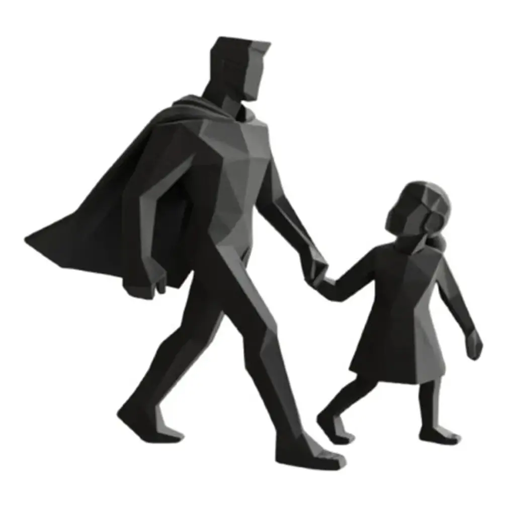 Escultura Decorativa Prints Patro- Papá Superhéroe 1