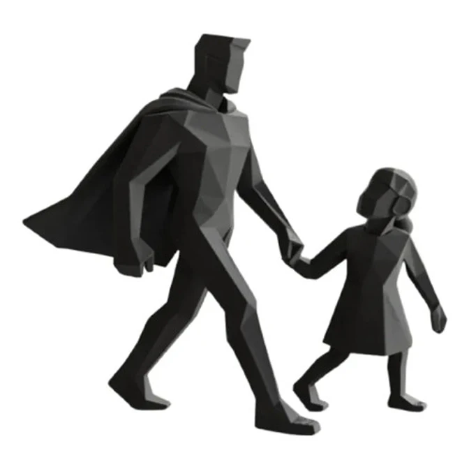 Escultura Decorativa Prints Patro- Papá Superhéroe 1