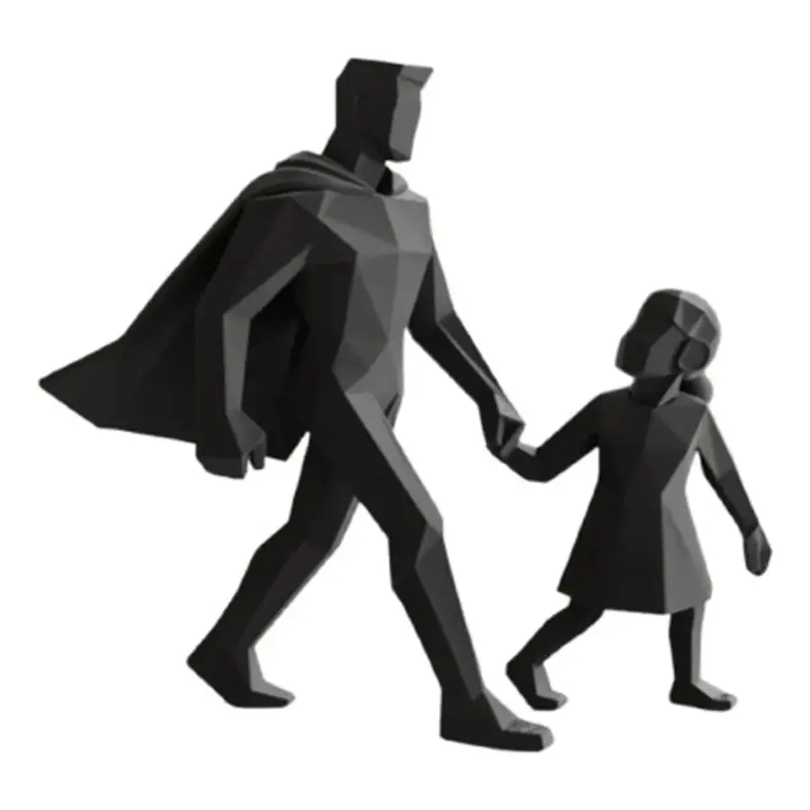 Escultura Decorativa Prints Patro- Papá Superhéroe