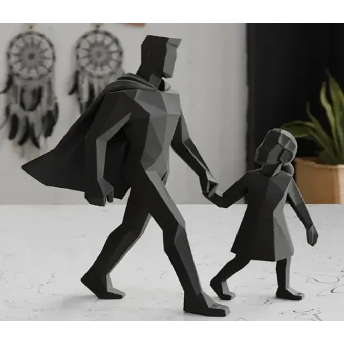Escultura Decorativa Prints Patro- Papá Superhéroe 2