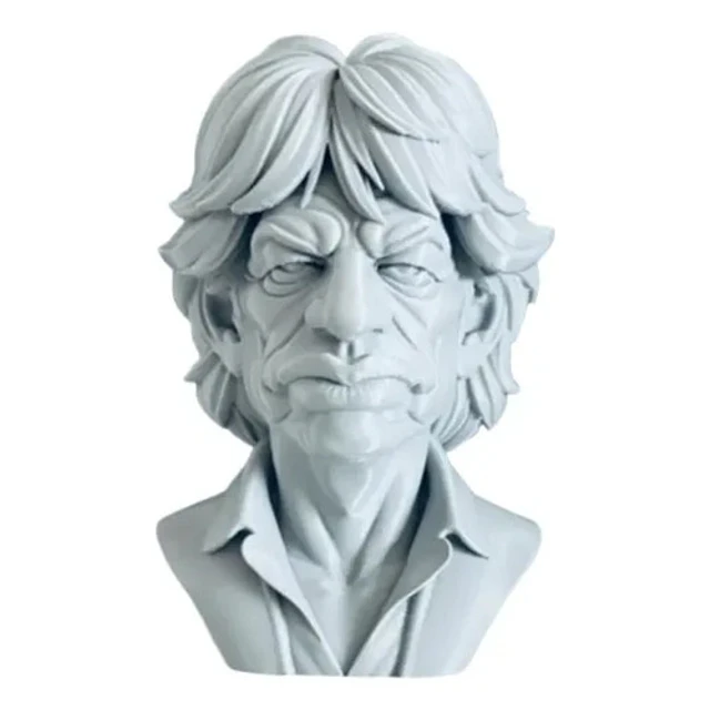 Escultura Decorativa Prints Patro- Busto De Mick Jagger
