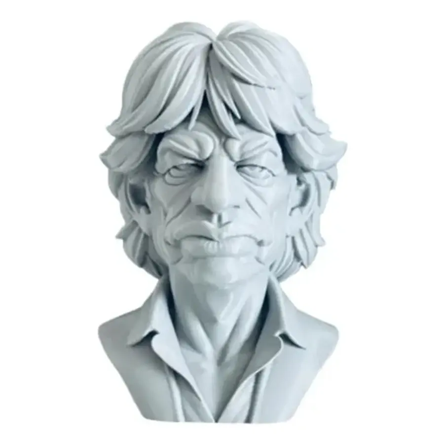 Escultura Decorativa Prints Patro- Busto De Mick Jagger
